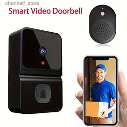 Doorbells T23 intelligent visual doorbell bidirectional intercom night vision remote monitoring security system Wifi video doorbellY240320