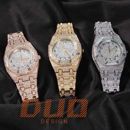 Pass diamond test Luxury watch moissanite Iced out Hip hop Watches Original Sapphire mirror 39mm Automatic designer wristwatch Mechanical High quality Movement
