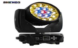 SHEHDS Stage Light BeamWash 19x15W RGBW Zoom Moving Head Lighting for Disco KTV Party DJ Equipment8090207