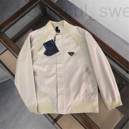 Men's Jackets designer High version 2023 Autumn/Winter P Family Baseball Suit Windbreaker, Pra Casual Versatile Loose Jacket, Sprint Coat for Men R2IX