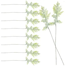 Decorative Flowers 10 Pcs Artificial Plant Decoration Wedding Decorations Stems Plants Combination Fake Greenery Wire Bride Branches