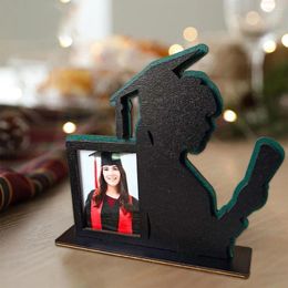 Frames Graduation Themed Po Frame Wooden With Grad Hat Design Desktop Picture Display For Graduates