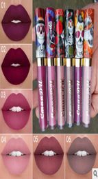 Super Sexy Skull Colour Lipstick Long Lasting Waterproof Liquid Velvet Lip gloss Liquid Lipstick Velvet Matte Lipgloss4753513