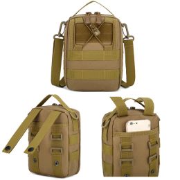 Bags Tactical Shoulder Bag Outdoor Men Hiking Hunting Camping Fishing Molle Army Trekking Mobile Phone Wallet Small Bags