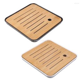 Tea Trays Dropship Tray Serving Box Reservoir Drainage Type For Teahouse Easy To Use Durable Elegant And Very Comfortable