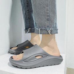 Slippers Women's EVA Thick Sole Men's Summer Indoor Home Bathroom Anti Slip Soft Couple Cool 3.0cm Feet Feel
