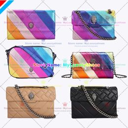 London Designer Kurt Geiger Heart Bags Luxurys Handbag Shop Rainbow Bag Leather Shoulder Bag Strap Men Bumbag Travel Crossbody Chain Flap Tote Purse Clutch Bag