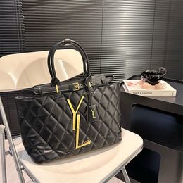 Designer Bag Tote Bags Women Black Twill Handbag Letter Hobo Bag Genuine Leather Shoulder Bags Noblewoman Fashion Totebag