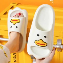 Slippers Summer Home Women Men's Slippers Indoor Girls Boy Thick Nonslip Soft Couple Cartoon Flip Flops Duck Beach Sandals Men Slippers