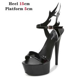 Dress Shoes 2021 Stripper Heels Pole Dance Waterproof Platform Women Sandals Catwalk Female Model T Sexy Party Club Girl Wedding H240321