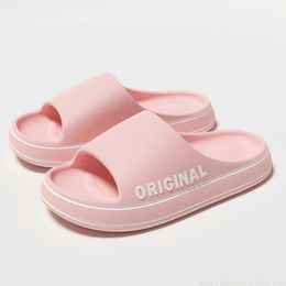 Slippers 2023 Trend New Summer Men Eva Soft Bottom Cloud Slides Light Beach Shoes Male Indoor Outdoor Sandals Thick Sole01SLEP H240322