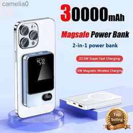 Cell Phone Power Banks 30000mAh wireless magnetic power pack Magsafe ultra fast charging portable high-capacity mobile phone accessories for free deliveryC24320