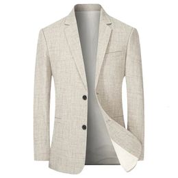 Men Thin Suit Blazers Jackets Business Casual Designer Coats Spring Summer Formal Wear Slim Fit Size 4X 240318