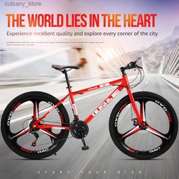 Bikes Ride-Ons New 2023 Made In China Mountain Bicycs 21speed Outdoor Cycling 26Inch Disc Brake Adult Students Off-road BIke Best Selling L240319