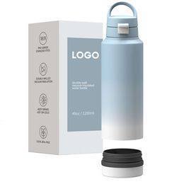 Food Grade 18/8 Stainless Steel Bottles 40oz Double Insulated Water Bottle with Customised