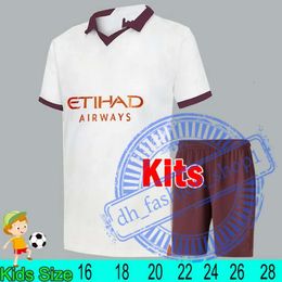 Man City 23 24 HAALAND DOKU GREALISH MATHEUS N. MANS CITIES 2023 2024 MAHREZ DE BRUYNE J.ALVAREZ KOVACIC FODEN BERNARDO RODRIGO Men Kids Kit Women Football Shirt 809