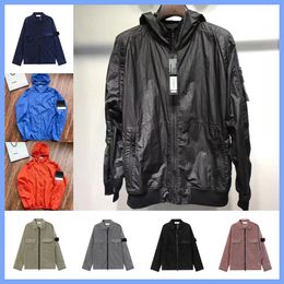 Stone High quality brand topstoney jackets coat metal nylon functional shirt Single pocket zipper jacket reflective sun protection jacket