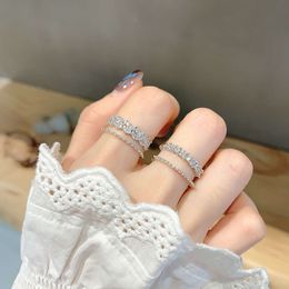 New Trendy Instagram Petal Index Finger Korean Edition Fashion Personality Ring Women's Cool Style Adjustable Opening