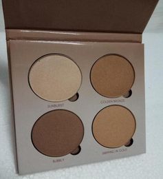 In stockHigh quality Make up Bronzers Highlighter makeup 4 Colours eyeshadow Face Powder Blusher Palette DHL eye 3935097