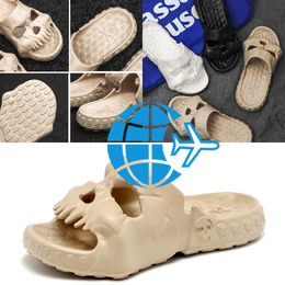 2024 Quality EVA Shoes Skull Feet Sandals Summer Black blue Beach Men's Shoes Breathable Slippers GAI eur 40-45