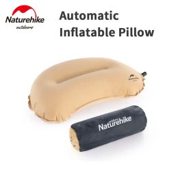 Gear Naturehike Portable Ultralight Automatic Iatable Soft Foam Lumbar Pillow Outdoor Travel Camping Office Comfortable Nap Pillow