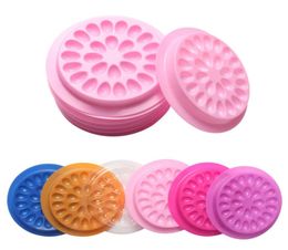 Whole false eyelashes Glue Holder eyelash extension supplies eye lashes tools Pallet Pads Plastic in stock90851592705777