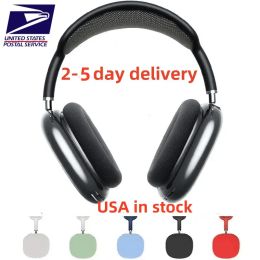 EUA em estoque Para Airpods Max Headband Acessórios para fone de ouvido Transparente TPU Sólido Silicone Capa protetora à prova d'água AirPod Maxs Fones de ouvido Capa para fone de ouvido