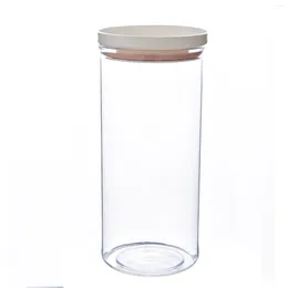 Storage Bottles Food Sealing Containers Clear PP Jar With Lid Kitchen Organization &