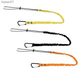 Climbing Ropes Single buckle tool lanyard extendable safety rope extendable elastic rope climbing tool anti loss ropeL2403