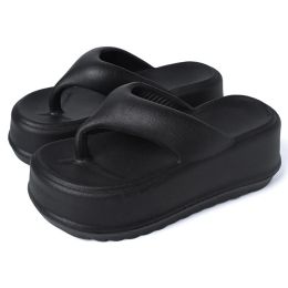 Flops Eva Thick Platform Thong Flip Flops Women Slippers Summer Shoes 2023 Memory Foam Slides Orthopaedic Clip Toe Beach Flat Sandals