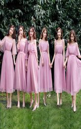 Plus Size Light Blue Grey Pink Champagne Junior Bridesmaid Dresses Sweet Memory Wedding Party Dress Graduation Robes8908500