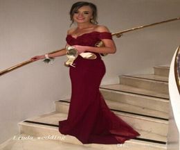 Maroon Burgundy Red Prom Dress Mermaid Long Special Occasion Dress Formal Evening Party Dress Plus Size Cheap8354822
