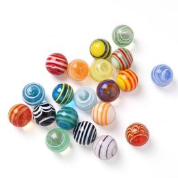20PCSSet 16MM Glass Ball Cream Console Game Pinball Small Marbles Pat Toys Parent Child Beads Bouncing 240301