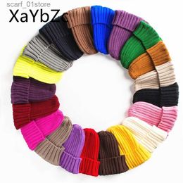 Hats Scarves Sets New Can Colour Winter Womens Knitted Hat Warm and Soft Tren K Style Wool Beanie Elegant Full Match CC24319