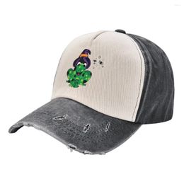 Ball Caps Fergus The Witchy Frog Friend Baseball Cap Big Size Hat Gentleman Rave Women Men's