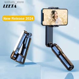 Stabilizers LEETA universal joint stabilizer for mobile phones equipped with a tripod used selfie sticks super anti shake compatible real-time photos Q240320