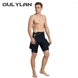 Women's Swimwear Men Submersible Pocket Pants Leg Bag Bags Bandage Thickening Diving Equipment Shorts