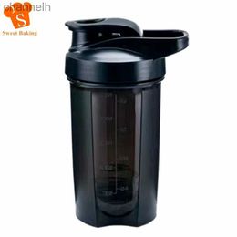 Water Bottles 500ML Portable Sport Shaker Bottle Protein Powder Shaker Cup Leak Proof Water Bottle For Gym Fitness Training Drinking Bottle yq240320