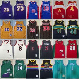 Throwback Basketball Jersey Vintage Mens Retro David Robinson 50 Paul Pierce 34 Dwyane Wade 3 Michael Mike Bibby 10 Dennis Rodman 73 Dennis Rodman 91 Stitched