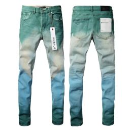 Мужские фиолетовые брендовые мужские зауженные джинсы с низкой посадкой, белые стеганые джинсы Destroy, винтажные эластичные хлопковые джинсы, джинсовые рваные джинсы, прямые обычные джинсы, постиранные старые джинсы