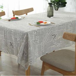 Table Cloth Cotton And Linen Tablecloths Covers Black Brown