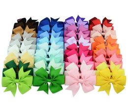 40 Colours Hair Bows Hair Pin for Kids Girls Children Hair Accessories Baby Hairbows Girl Barrettes with Clips Flower Hairs Clip1024078