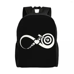 Backpack Personalised Archery White Backpacks Men Women Casual Bookbag For College School Archer Bow Hunting Sport Bags