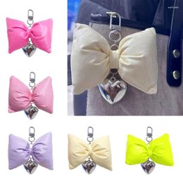 Keychains Delicate Bowknot Bag Charm Fashionable Keychain Sweet Keyrings Stylish Pendant Key Holder Suitable For Everyday Use