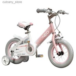 Bikes Ride-Ons WolFAce Children Bicyc For 2-8 Year Old 12/14/16 Inch Disc Brake Bicyc Girls Bicyc With Auxiliar Y Wheel New Dropshipping L240319