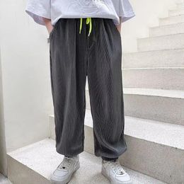 Men's Pants Lazy INS. Temperament Children's Wear Art Crop Japanese Summer Trend Versatile Casual