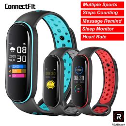 Watches M6 Smart Watch for Xiaomi Replacement Strap Blood Oxygen Fitness Bracelet for Women Health Heart Rate Pedometer Smart Wristband