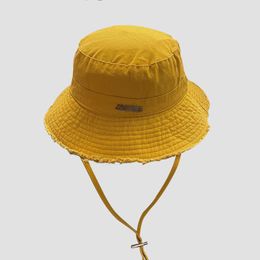 Jacquemes Hat Designer Bucket Hat For Women Luxury Mens Fashion Canvas Denim Beach Hat Casquette Bob Wide Brim Hats Summer Sun Hat With Strap Hat 4759