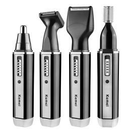 Supply 4in1 Electric Ear Nose Trimmer Usb Men's Shaver Rechargeable Hair Removal Eyebrow Trimer Safe Lasting Face Care Tool Kit No Box