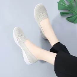 Walking Shoes Women Fitness Mesh Slip-On Light Loafer Summer Sports Outdoor Flats Breathable Sneakers Size 36-41